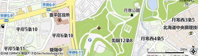 北海道札幌市豊平区美園１２条周辺の地図