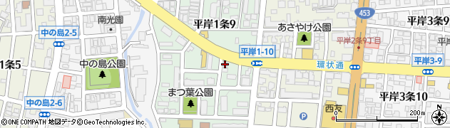 ちゅう房専科環状平岸店周辺の地図