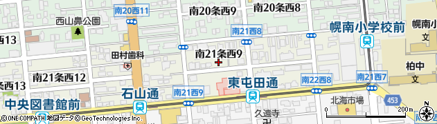 山鼻弥生公園周辺の地図