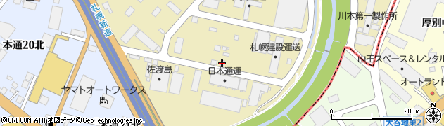 タイヨウ札幌支店周辺の地図