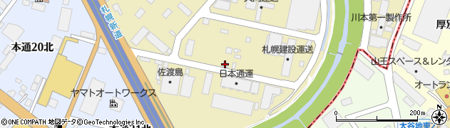 北海道毎日輸送株式会社　本社周辺の地図