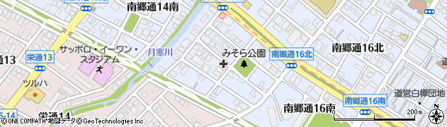 北海道札幌市白石区南郷通（１５丁目南）周辺の地図
