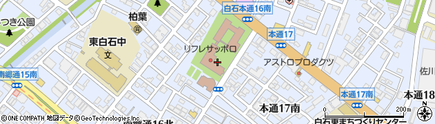 北海道札幌市白石区本通１６丁目南周辺の地図