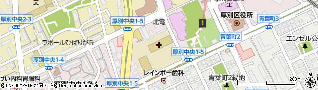 札幌学院大学　新札幌キャンパス周辺の地図