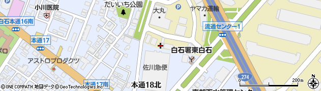 中日本航空株式会社　札幌営業所周辺の地図
