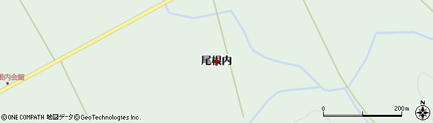 北海道仁木町（余市郡）尾根内周辺の地図