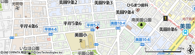 釜寅　札幌豊平店周辺の地図