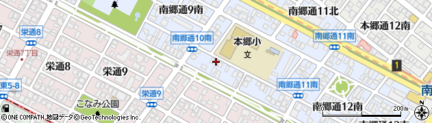 札幌市役所　子ども未来局子ども育成部本郷小ミニ児童会館周辺の地図