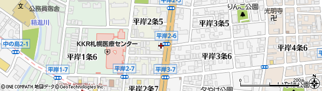 三井不動産リアルティ札幌株式会社　三井のリハウス札幌豊平センター周辺の地図
