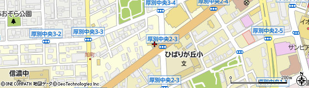 餃子の王将 新札幌店周辺の地図