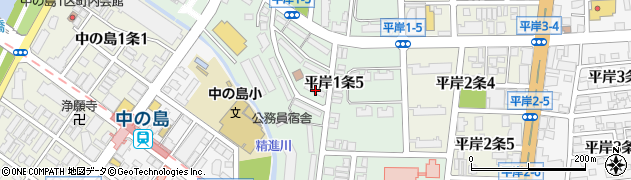 北海道札幌市豊平区平岸１条5丁目1-6周辺の地図