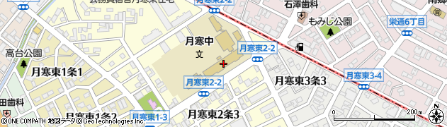 札幌市立月寒中学校周辺の地図