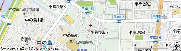 北海道札幌市豊平区平岸１条5丁目1周辺の地図