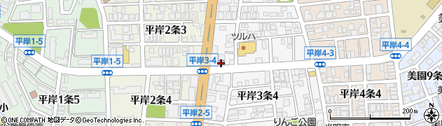 札幌平岸三条郵便局 ＡＴＭ周辺の地図