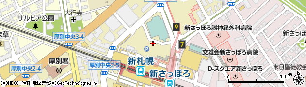 ホテルエミシア札幌営業部宴会ブライダル予約周辺の地図