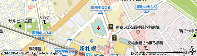 ホテルエミシア札幌周辺の地図