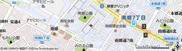 北海道札幌市白石区南郷通（６丁目南）周辺の地図