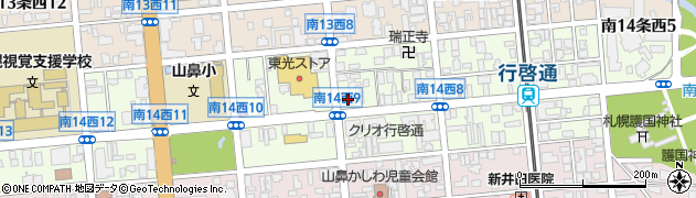 ローソン札幌南１４条西店周辺の地図