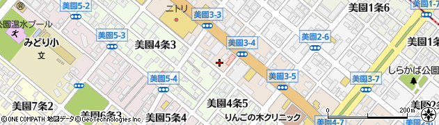 北海道警察本部豊平警察署交番美園周辺の地図