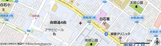 北海道札幌市白石区南郷通５丁目南周辺の地図