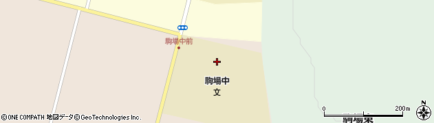 音更町立駒場中学校周辺の地図