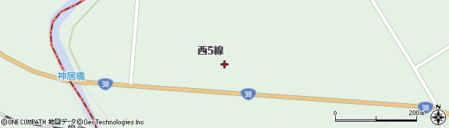 北海道清水町（上川郡）下佐幌（西５線）周辺の地図