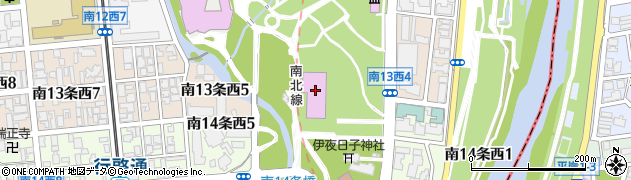 札幌市中島体育センター周辺の地図