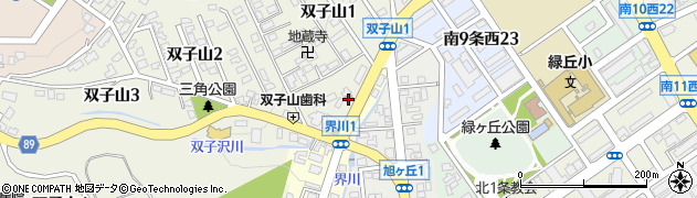 札幌双子山郵便局 ＡＴＭ周辺の地図