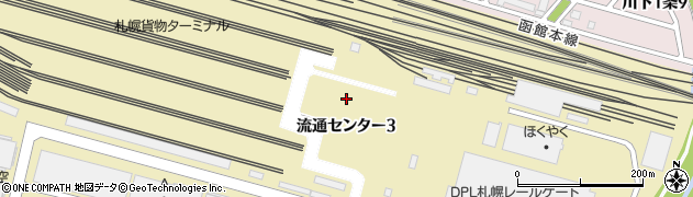 北海道札幌市白石区流通センター3丁目1周辺の地図