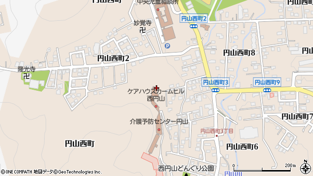 〒064-0944 北海道札幌市中央区円山西町の地図