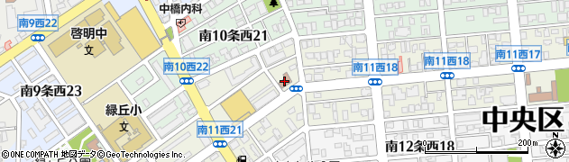 札幌市消防局中央消防署幌西出張所周辺の地図