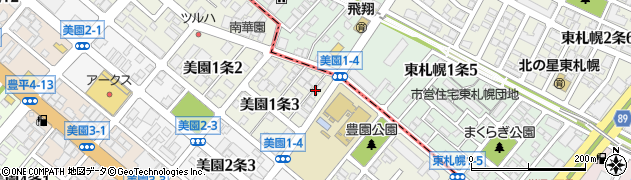国際空輸株式会社　札幌中央営業所周辺の地図
