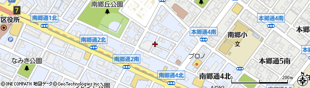 北海道札幌市白石区南郷通（３丁目北）周辺の地図