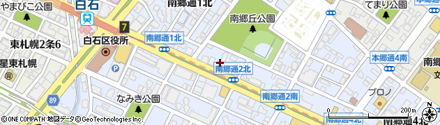 北海道札幌市白石区南郷通２丁目北1周辺の地図