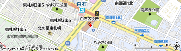 北海道札幌市白石区南郷通１丁目南8周辺の地図