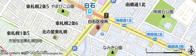 札幌市えほん図書館周辺の地図