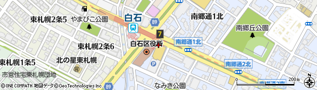海鮮居酒屋 遠藤水産 白石ガーデンプレイス店周辺の地図