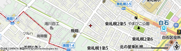 株式会社大和バルブ　札幌営業所周辺の地図