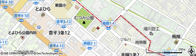 北海道札幌市豊平区豊平１条13丁目周辺の地図