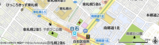 東札幌くまごろう公園周辺の地図