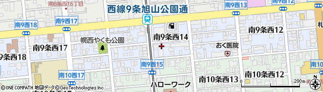 小樽ジンギスカン倶楽部 北とうがらし 札幌中央店周辺の地図