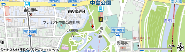 札幌市こども人形劇場こぐま座周辺の地図
