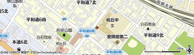 北海道札幌市白石区平和通周辺の地図