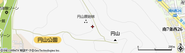 北海道札幌市中央区円山周辺の地図