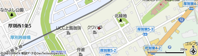有楽製菓株式会社　札幌工場周辺の地図