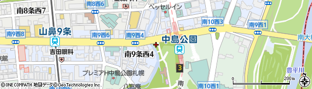 北海道警察本部南警察署交番中島周辺の地図