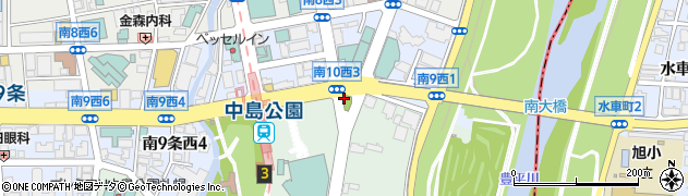 北海道札幌市中央区南１０条西2丁目1周辺の地図
