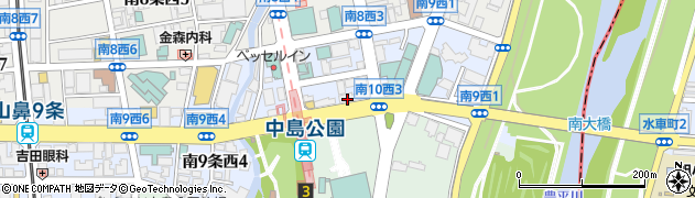 北海道　青少年科学文化財団周辺の地図