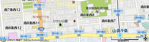 北海道札幌市中央区南８条西9丁目102周辺の地図