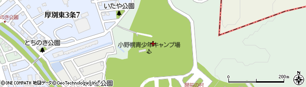 北海道札幌市厚別区厚別町（小野幌）周辺の地図